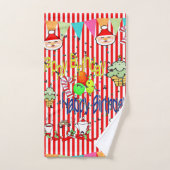 Vrolijk kerstbadlaken sets, Happy Birthday Bad Handdoek (Handdoek)