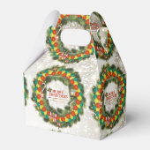 Vrolijk kerstbal 1 bedankdoosjes (Voorkant Zijde)