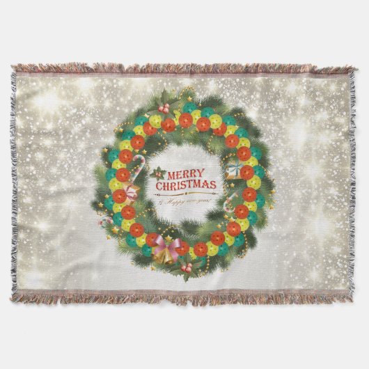 Vrolijk kerstbal 1 deken (Voorkant)