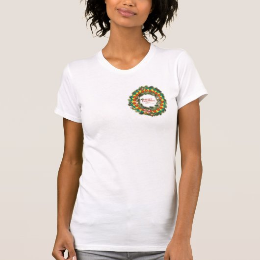 Vrolijk kerstbal 1 T-shirt (Voorkant)