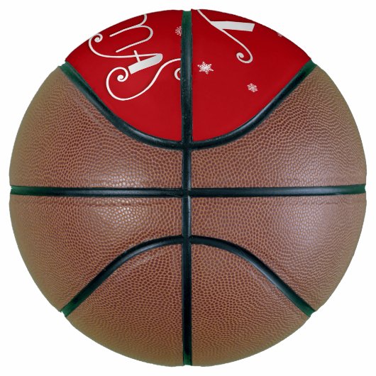 Vrolijk kerstbal basketbal (Rechts)