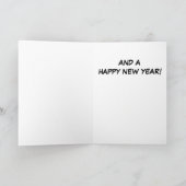 Vrolijk kerstbal feestdagen kaart (Binnen)