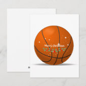 Vrolijk kerstbal feestdagenkaart (Voorkant / Achterkant)