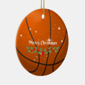 Vrolijk kerstbal keramisch ornament (Rechts)