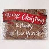 Vrolijk kerstbal puzzel (Horizontaal)