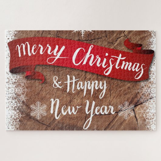 Vrolijk kerstbal puzzel (Horizontaal)