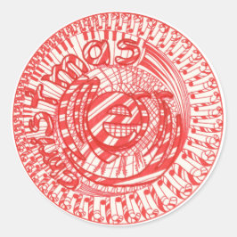 Vrolijk kerstbal snoep stokken muziek stickers