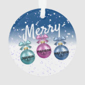 Vrolijk kerstballen ornament (achterkant)