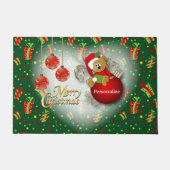 Vrolijk kerstBeer Deurmat (Voorkant)