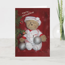 Vrolijk kerstBeer Feestdagen Kaart