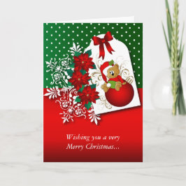 Vrolijk kerstBeer Feestdagen Kaart