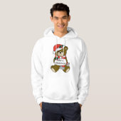 Vrolijk kerstBeer Hoodie (Voorkant volledig)