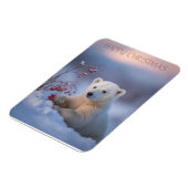 Vrolijk kerstBeer Magneet (Linkerzijde)