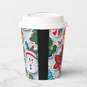 Vrolijk kerstbekertje papieren bekers (Links)