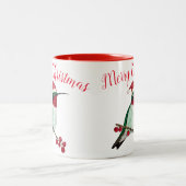 Vrolijk kerstbevogel Mok met tweetone koffie (Center)
