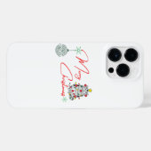 Vrolijk kerstbevruchte katten in de game iPhone hoesje (Achterkant horizontaal)