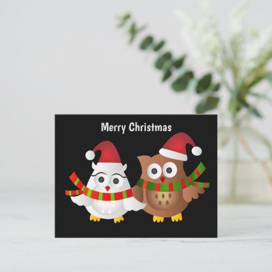 Vrolijk kerstbezit briefkaart (Staand voorkant)