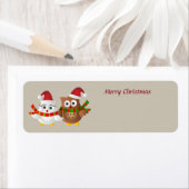 Vrolijk kerstbezit etiket (Insitu)