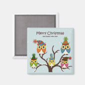 Vrolijk kerstbezit op de Boom Magnet (Voorkant / Achterkant)