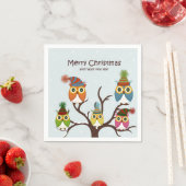 Vrolijk kerstbezit op het papier van de boom Napki Servetten (Insitu)