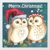 Vrolijk kerstbezit raamsticker (Vel)