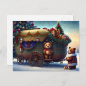 Vrolijk kerstbier briefkaart (Voorkant / Achterkant)