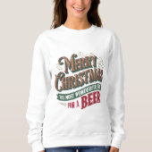 Vrolijk kerstbier trui (Voorkant)