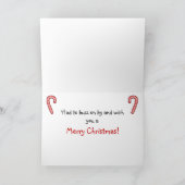 Vrolijk kerstbier vrolijk papier Wenskaart Feestdagen Kaart (Binnen)