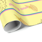 Vrolijk kerstblad cadeaupapier (Rol Hoek)