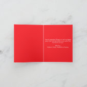 Vrolijk Kerstblad Familiefoto Feestdagen Kaart (Binnen)