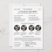 Vrolijk Kerstblad Familiefoto Feestdagenkaart (Achterkant)