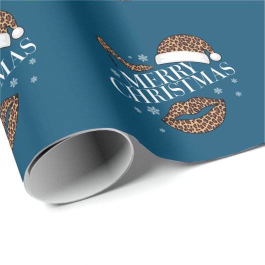 Vrolijk kerstblad voor dames cadeaupapier (Rol Hoek)