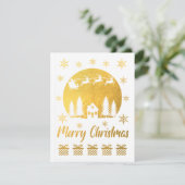 Vrolijk kerstblank Wenskaart (Staand voorkant)