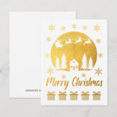Vrolijk kerstblank Wenskaart (Voorkant / Achterkant)