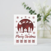 Vrolijk kerstblank Wenskaart (Staand voorkant)