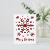 Vrolijk kerstblank Wenskaart (Staand voorkant)