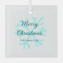 Vrolijk kerstblauw sneeuwvlokken glitter sparkle n