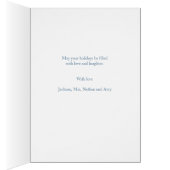 Vrolijk kerstblauw Waterverf Bloed Lijst Blauw (Binnen (Rechts))