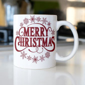 Vrolijk Kerstbloemen Koffie Mok