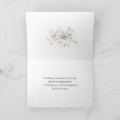 Vrolijk Kerstboek Bijbel Luke Holly Plant Kaart (Binnen)