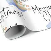 Vrolijk kerstboek met bloemen cadeaupapier (Rol Hoek)