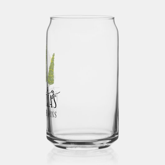 Vrolijk kerstbomen Moderne Feestdagen van het Manu Blikvorm Glas (Links)