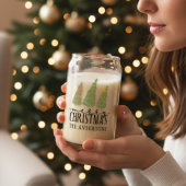 Vrolijk kerstbomen Moderne Feestdagen van het Manu Blikvorm Glas