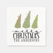 Vrolijk kerstbomen Moderne Feestdagen van het Manu Servet (Voorkant)