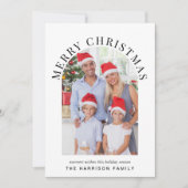 Vrolijk Kerstboogfotojaar in de Review Feestdagenkaart (Voorkant)