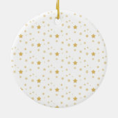 Vrolijk kerstboom familie foto collage keramisch ornament (Achterkant)