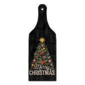 Vrolijk kerstboom Feestdagen Snijplank (Voorkant)