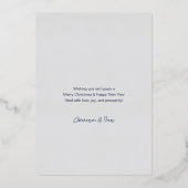 Vrolijk kerstboom Folie vakantie Kaart (Achterkant)