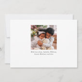 Vrolijk Kerstboom Foto Collage Green Flat Feestdagenkaart (Achterkant)