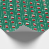 Vrolijk Kerstboom Groene Sjabloon Gift Cadeaupapier (Hoek)